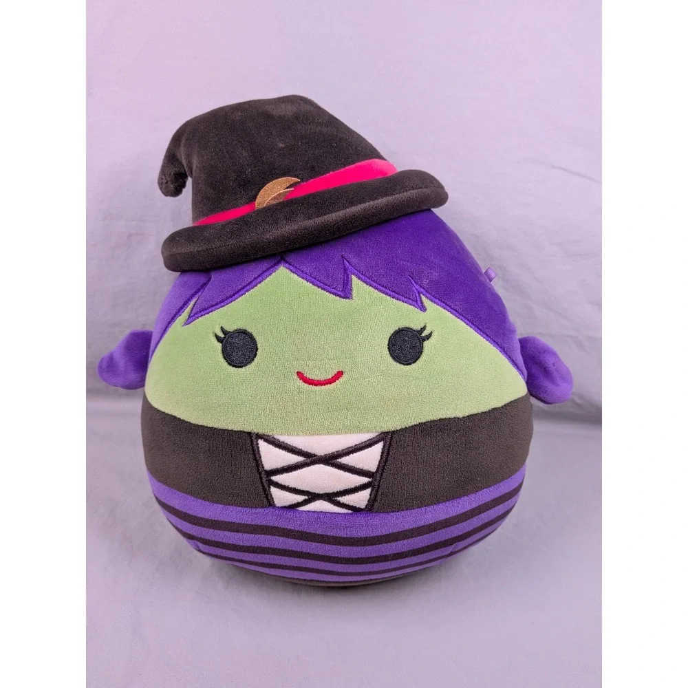 Squishmallows Halloween Plush Lot Perkin Tally Glenda Roslyn Furrybones Bunny